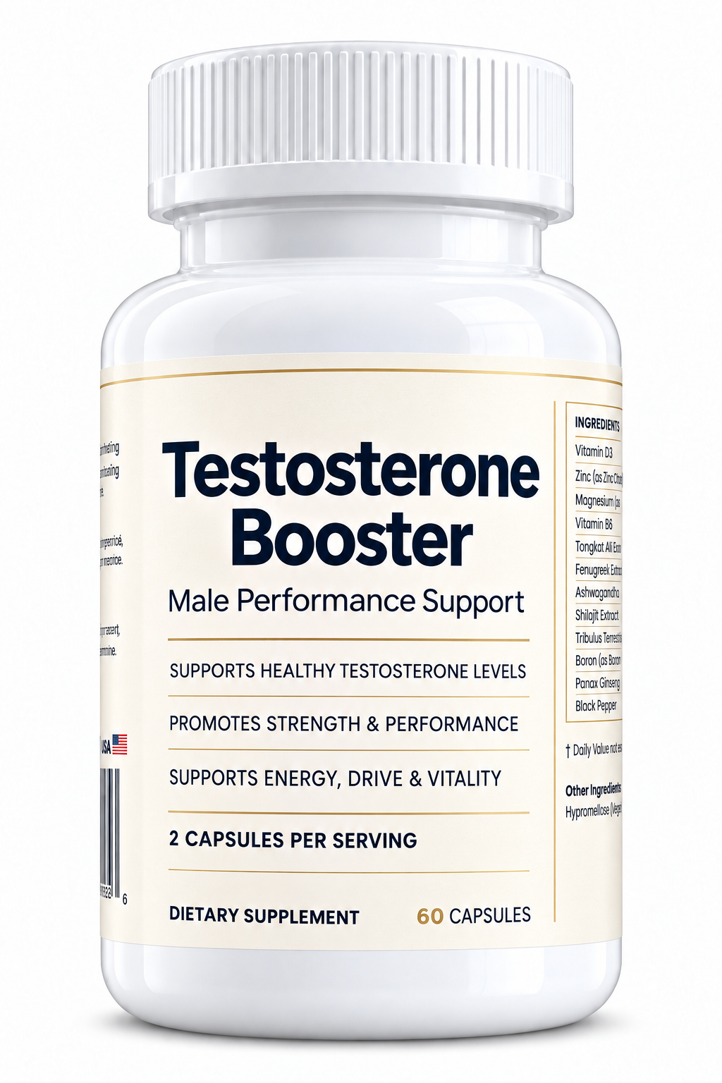 Rapid Health Labs Testosterone Booster – 60 Capsules